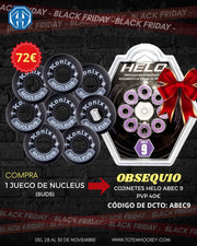 JUEGO DE RUEDAS ( 8UDS) KONIXX NUCLEUS CON OBSEQUIO