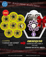 JUEGO DE RUEDAS ( 8UDS) KONIXX COMET CON OBSEQUIO